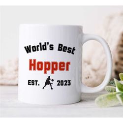 custom 'world's best hooper' basketball mug, personalized gift with year, unique coach gift, fan, sports, birthday prese