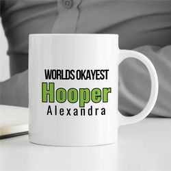 custom 'world's okayest hooper' basketball mug, personalized gift, unique coach gift, fan, sports mug, birthday present