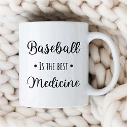 Baseball Medicine Mug, Cup for Fan, Pitcher Boyfriend, For him/her, Coach, Men, Batting Nephew, Softball, Father, Homeru