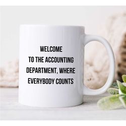 Funny Accounting Department Joke Mug, Best Financial Guru, Husband Office Mug, Graduation, Coworker, Spreadsheet, Birthd