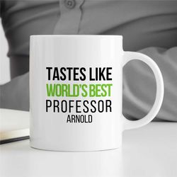Personalized 'World's Best Professor' Mug, Custom Gift for University Lecturers, Office, Educator Mom, Tenure Gift with