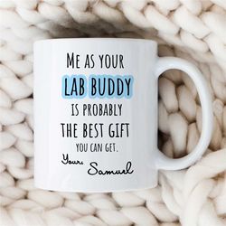 Custom Biology Mug, For Lab Buddy, Personalized Gift for Bio Graduate, Science Teacher, For Men & Women, Professor Appre