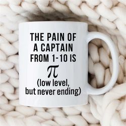 Captain Mug, Pi Joke, Meme Gift For Sailors, Sea Lover, Husband Appreciation, Boyfriend Thank You, Men, Ship Owner, For