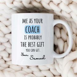 Custom Coach Mug, Personalized Gift for Motivational Expert, Thank you, Graduation, Profession, Office, For Him & Her, F