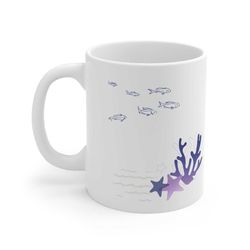 Fish and Coral Crustaceancore Ceramic Mug 11oz