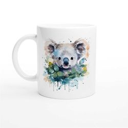 Koala Watercolour Mug - Gift Mugs - Beautiful Koala Watercolor Coffee Mug