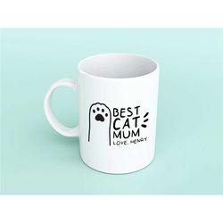 Cat Mum mug, cat Dad mug, best Cat Mum, best Cat Dad mug, mug for Cat lover, cat lover gift, cat lady, personalised cat