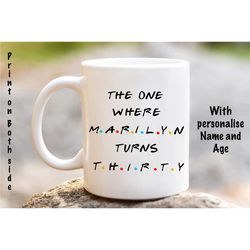 Friends inspired Birthday Mug, Personalized Birthday Mug, The One Where Mug, Friends Customised mug, Friends TV show ins