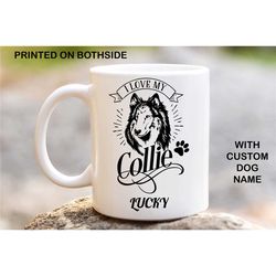 Collie Personalised dog Mug,Image Printed Coffee Mug, Custom Coffee Mugs, Custom mug
