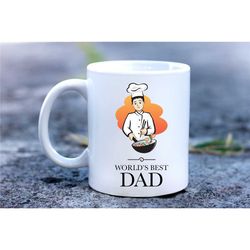 World Best Dad Fathers Day Gift Mug, Dad life is the best mug - coffee or tea, perfect gift for dad, personalised mug,
