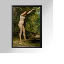 gustave courbet canvas frame art, gustave courbet whit frame art