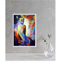 naked woman painting print, naked woman wall art, bedroom canvas art, sensual photo wall decor, frame,sensual photo art