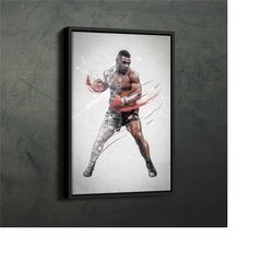 mike tyson poster boxing framed wall art home decor canvas print artwork