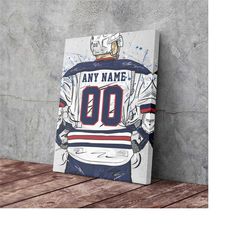 Digital File - Winnipeg Jets Jersey NHL Personalized Jersey Custom Name and Number Canvas Wall Art Home Decor