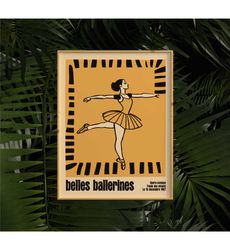 belles ballerines poster - french ballerina poster -