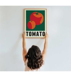 minimalist Tomato poster - Giclee reproduction, Chef gift,