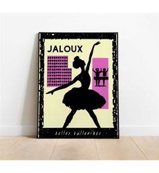 French Ballet Poster - Vintage Ballet Giclee Reproduction