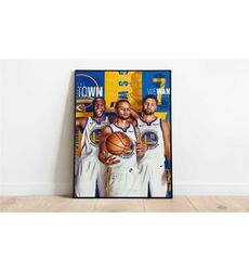 Golden State Warriors Poster,NBA Posters, Wall Art,Wall Decor,