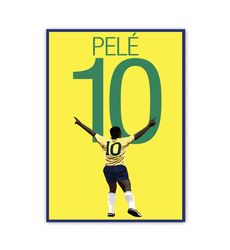 Pele Soccer Print - Pele Poster - Soccer
