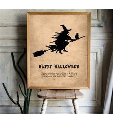 HAPPY HALLOWEEN PRINTABLE, Halloween Poster, Halloween Decor, Halloween