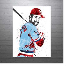 Ozzie Smith St. Louis Cardinals Baseball Art Poster-Free US Shipping