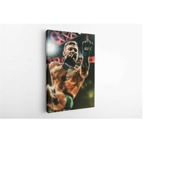 connor mcgregor canvas, conor mcgregor canvas, wall art, mma fighters, boxing decor, boxing fans gift, wall decor, gym d