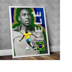 Pel - Brasil National Team / National Teams / Legend Print / Pel Print / Pel Poster / Football art / Soccer art / Pel Ar