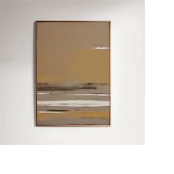 beige abstract art print - boho whimsical print, contemporary art, minimalist print, rustic scandinavian decor