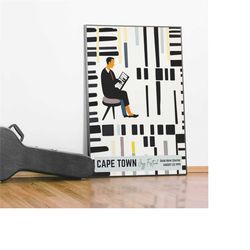 cape town jazz festival poster | retro advertising wall art: vintage giclee reproduction - artistic music concert wall a