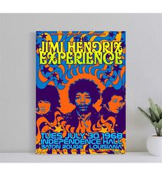 Jimi Hendrix Poster, Wall Art Film Print, Art