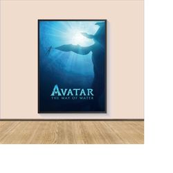 Avatar The Way of Water Movie Poster Print, Canvas Wall Art, Room Decor, Movie Art, Gifts for Him/Her, Movie Print, Art