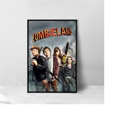 Zombieland Movie Poster - High Quality Canvas Art Print - Room Decoration - Art Poster For Gift