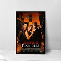 Rounders Movie Poster - High Quality Canvas Art Print - Room Decoration - Art Poster For Gift