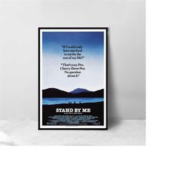 Stand by Me Movie Poster - High Quality Canvas Art Print - Room Decoration - Art Poster For Gift