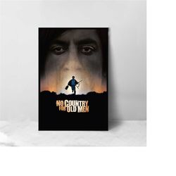No Country for Old Men Movie Poster - High Quality Canvas Art Print - Room Decoration - Art Poster For Gift