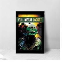 Full Metal Jacket Movie Poster - High Quality Canvas Art Print - Room Decoration - Art Poster For Gift