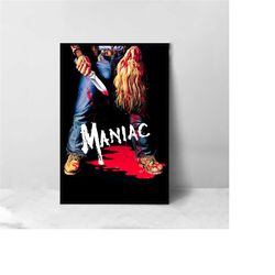 Maniac Movie Poster - High Quality Canvas Art Print - Room Decoration - Art Poster For Gift