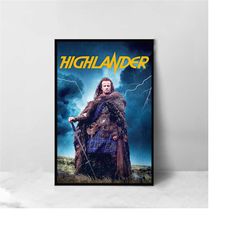 Highlander Movie Poster - High Quality Canvas Art Print - Room Decoration - Art Poster For Gift