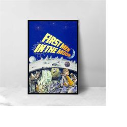 First Men in the Moon Movie Poster - High Quality Canvas Art Print - Room Decoration - Art Poster For Gift