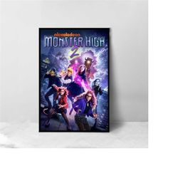 Monster High 2 Movie Poster - High Quality Canvas Art Print - Room Decoration - Art Poster For Gift