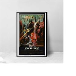 Excalibur Movie Poster - High Quality Canvas Art Print - Room Decoration - Art Poster For Gift