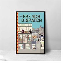 The French Dispatch Movie Poster - High Quality Canvas Art Print - Room Decoration - Art Poster For Gift