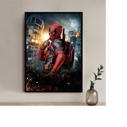 Deadpool Classic Movie Poster - High quality Canvas art print - Room decoration - Art Poster For Gift
