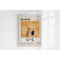 What About Bob Poster, Frank Oz, Minimalist Movie Poster, Wall Art Print, Vintage Inspired Poster, Mid Century Modern Po