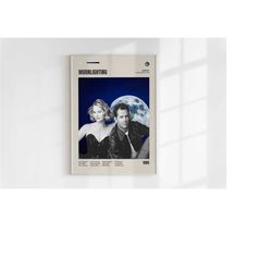Moonlighting Poster, Glenn Gordon Caron, Minimalist Tv Series Poster, Wall Art Print, Vintage Inspired Poster, Mid Centu