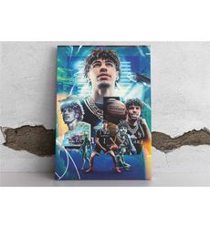 charlotte hornets lamelo ball nba posters, wrapped canvas,