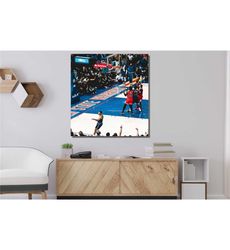 Stephen Curry No Look Shot Canvas Wall Art,2022