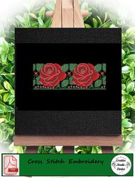 Vintage Rose embroidery pattern. Pattern for embroidery on clothes.