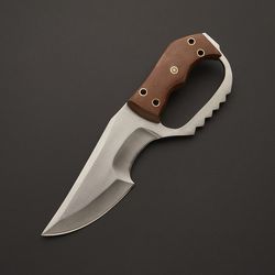 Custom Handmade Tracker Knife Steel With FREE Leather Sheath