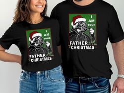 star wars darth vader i am your father christmas box t-shirt, family funny shirts, family matching shirt, holiday t-shir